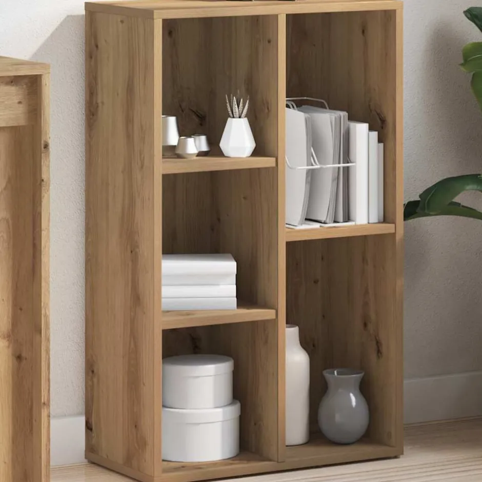 Sale vidaXL Bokhylla 50x25x80 cm konstruerat trä artisan ek