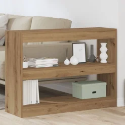 vidaXL Bokhylla artisan ek 100 x 30 x 72 cm Konstruerat trä