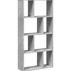 Outlet vidaXL Bokhylla 60x20x120,5 cm konstruerat trä Betonggrå