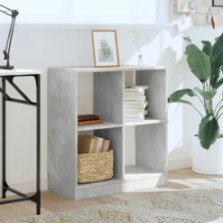 Clearance vidaXL Bokhylla 68,5x32x75 cm konstruerat trä Betonggrå