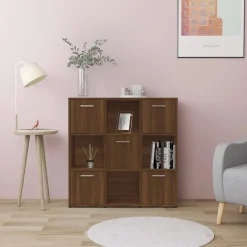 Discount vidaXL Bokhylla 90x30x90 cm konstruerat trä brun ek