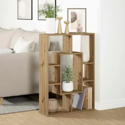vidaXL Bokhylla ek 63x20x90 cm konstruerat trä