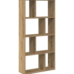 vidaXL Bokhylla ek 60x20x120,5 cm konstruerat trä