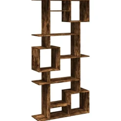 Discount vidaXL Bokhylla 92x29x188 cm konstruerat trä Rökfärgad ek