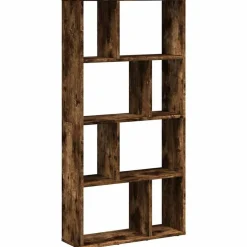 Sale vidaXL Bokhylla 60x20x120,5 cm konstruerat trä Rökfärgad ek