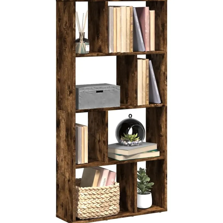 Sale vidaXL Bokhylla 60x20x120,5 cm konstruerat trä Rökfärgad ek