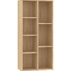 New vidaXL Bokhylla sonoma-ek 50x25x106 cm konstruerat trä Sonoma ek