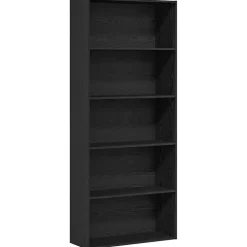 vidaXL Bokhylla svart ek 80x30x189 cm konstruerat trä