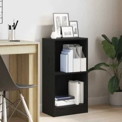 Discount vidaXL Bokhylla 40x24x76 cm konstruerat trä Svart ek