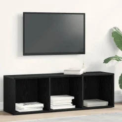 vidaXL Bokhylla svart ek 36x30x114 cm konstruerat trä