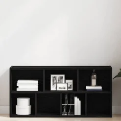 Online vidaXL Bokhylla 50x25x104 cm konstruerat trä Svart ek