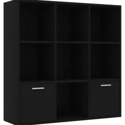 Discount vidaXL Bokhylla 98x30x98 cm konstruerat trä Svart