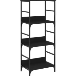 vidaXL Bokhylla 50x33x117,5 cm konstruerat trä Svart
