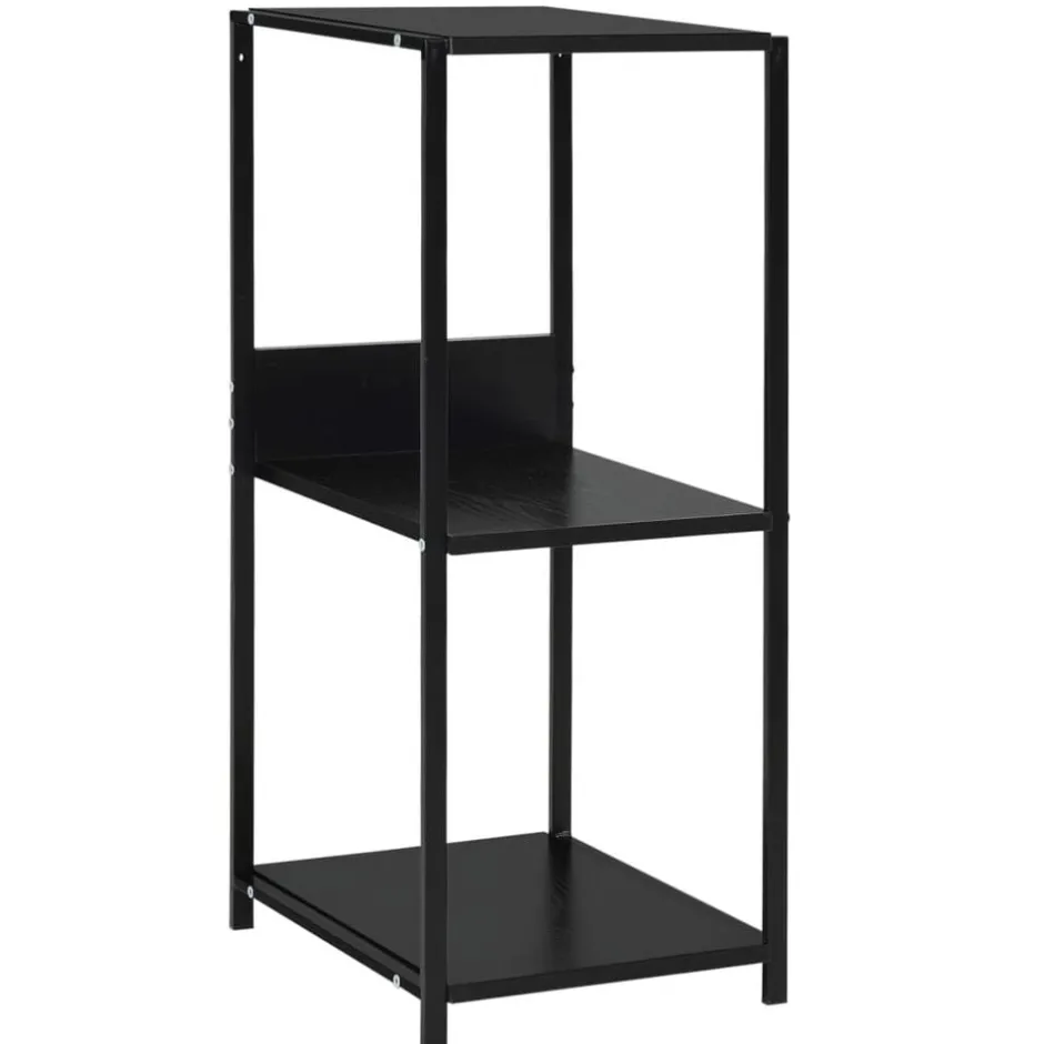 vidaXL Bokhylla 33,5x39,6x79,7 cm konstruerat trä Svart