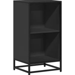vidaXL Bokhylla svart 40x35x76 cm konstruerat trä
