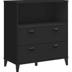 vidaXL Bokhylla VIKEN svart 80x40x90 cm konstruerat trä