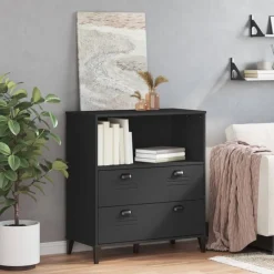 vidaXL Bokhylla VIKEN svart 80x40x90 cm konstruerat trä