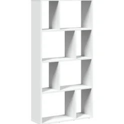 vidaXL Bokhylla vit 60x20x120,5 cm konstruerat trä