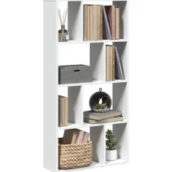 vidaXL Bokhylla vit 60x20x120,5 cm konstruerat trä