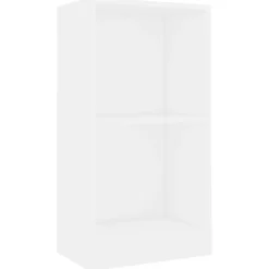 vidaXL Bokhylla vit 40x24x75 cm konstruerat trä