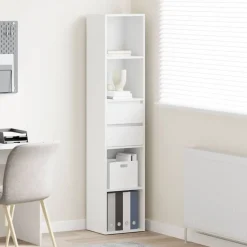 Best vidaXL Bokhylla 36x30x171 cm konstruerat trä Vit