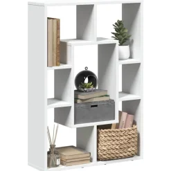 Clearance vidaXL Bokhylla 63x20x90 cm konstruerat trä Vit