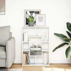Clearance vidaXL Bokhylla 63x20x90 cm konstruerat trä Vit