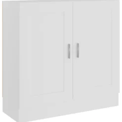 vidaXL Bokhylla vit 82,5x30,5x80 cm konstruerat trä
