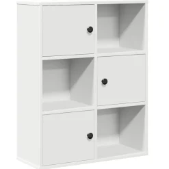 New vidaXL Bokhylla 60x24x76,5 cm konstruerat trä Vit
