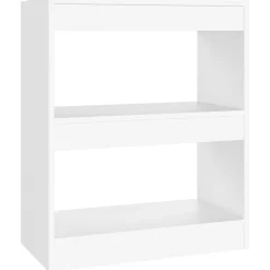 vidaXL Bokhylla/Rumsavdelare 60x30x72 cm Vit