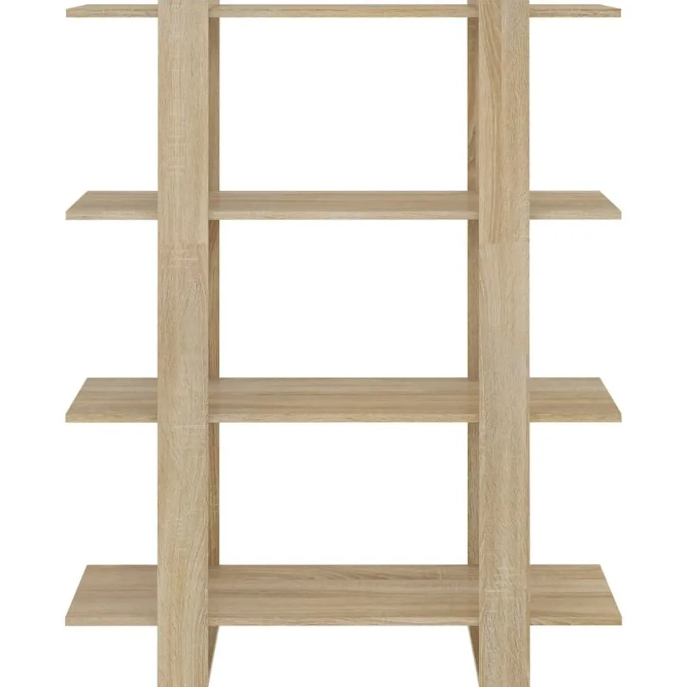 vidaXL Bokhylla/Rumsavdelare sonoma-ek 100x30x123,5 cm