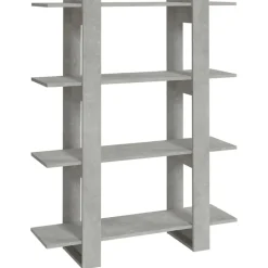 Clearance vidaXL Bokhylla/Rumsavdelare 100x30x123,5 cm Betonggrå