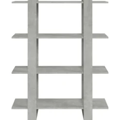 Clearance vidaXL Bokhylla/Rumsavdelare 100x30x123,5 cm Betonggrå