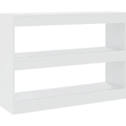 vidaXL Bokhylla/Rumsavdelare vit 100x30x72 cm
