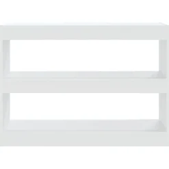 vidaXL Bokhylla/Rumsavdelare vit 100x30x72 cm