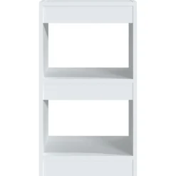 vidaXL Bokhylla/Rumsavdelare vit 40x30x72 cm