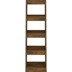 Clearance vidaXL Bokhylla/Rumsavdelare 40x30x135 cm Rökfärgad ek