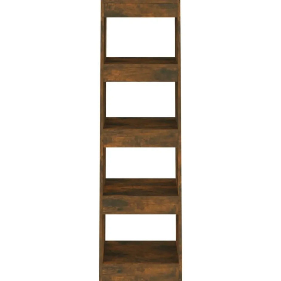 Clearance vidaXL Bokhylla/Rumsavdelare 40x30x135 cm Rökfärgad ek