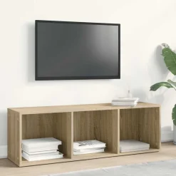 New vidaXL Bokhylla/tv-bänk sonoma-ek 36x30x114 cm konstruerat trä Sonoma ek