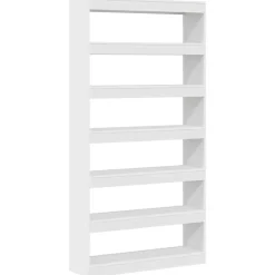 vidaXL Bokskåp Vit 100 x 30 x 198 cm Konstruerat trä