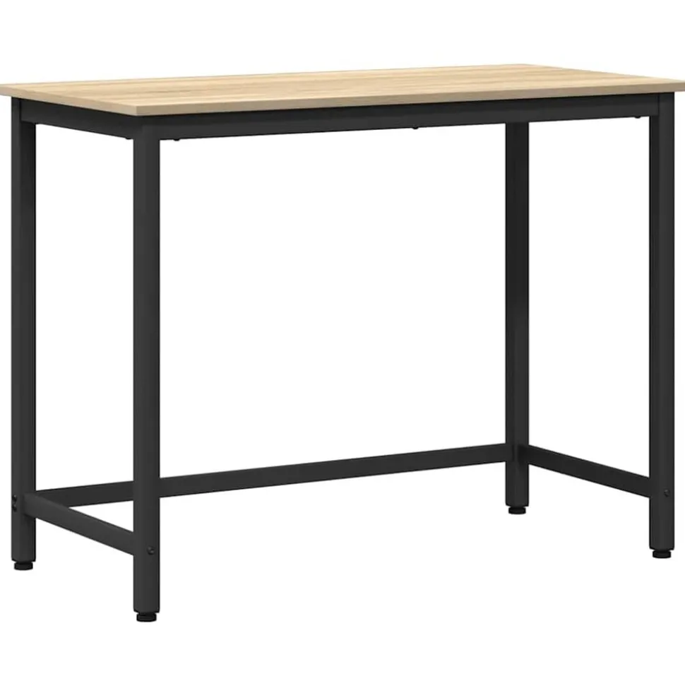 vidaXL bord Sonoma-ek 80 x 50 x 76,5 cm Konstruerat trä och stål