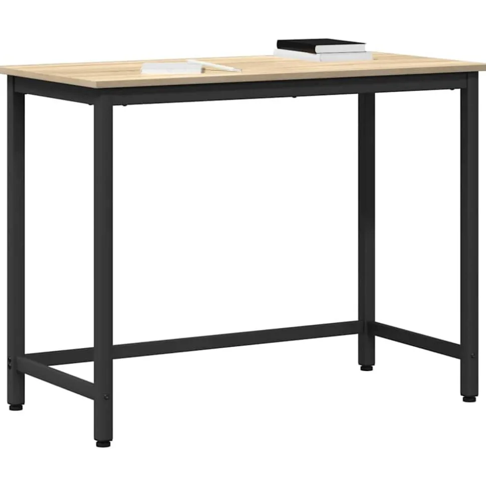 vidaXL bord Sonoma-ek 80 x 50 x 76,5 cm Konstruerat trä och stål