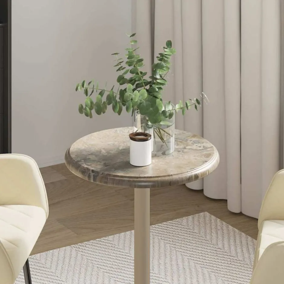 Outlet vidaXL Bordsskiva Ø40x2,5 cm marmor Grå