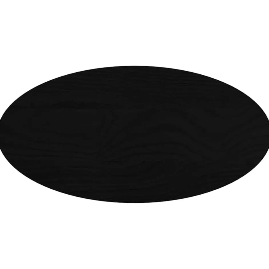 Clearance vidaXL Bordsskiva 80x40x2 cm massiv ek oval Mörkbrun