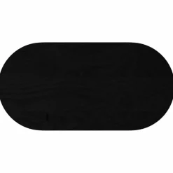 vidaXL Bordsskiva mörkbrun 80x40x2 cm massiv ek oval