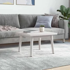 New vidaXL Bordsskiva 40x40x2,5 cm massiv furu fyrkantig Vit
