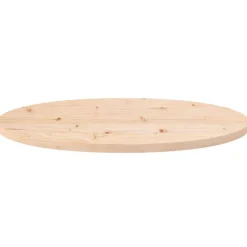 New vidaXL Bordsskiva 70x35x2,5 cm massivt trä furu oval Naturfärg