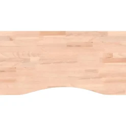 Sale vidaXL Bordsskiva 80x(36-40)x2,5 cm massivt bokträ Naturfärg