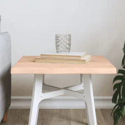 New vidaXL Bordsskiva 40x40x2 cm obehandlad massiv ek levande kant Naturfärg
