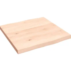 New vidaXL Bordsskiva 40x40x2 cm obehandlad massiv ek levande kant Naturfärg